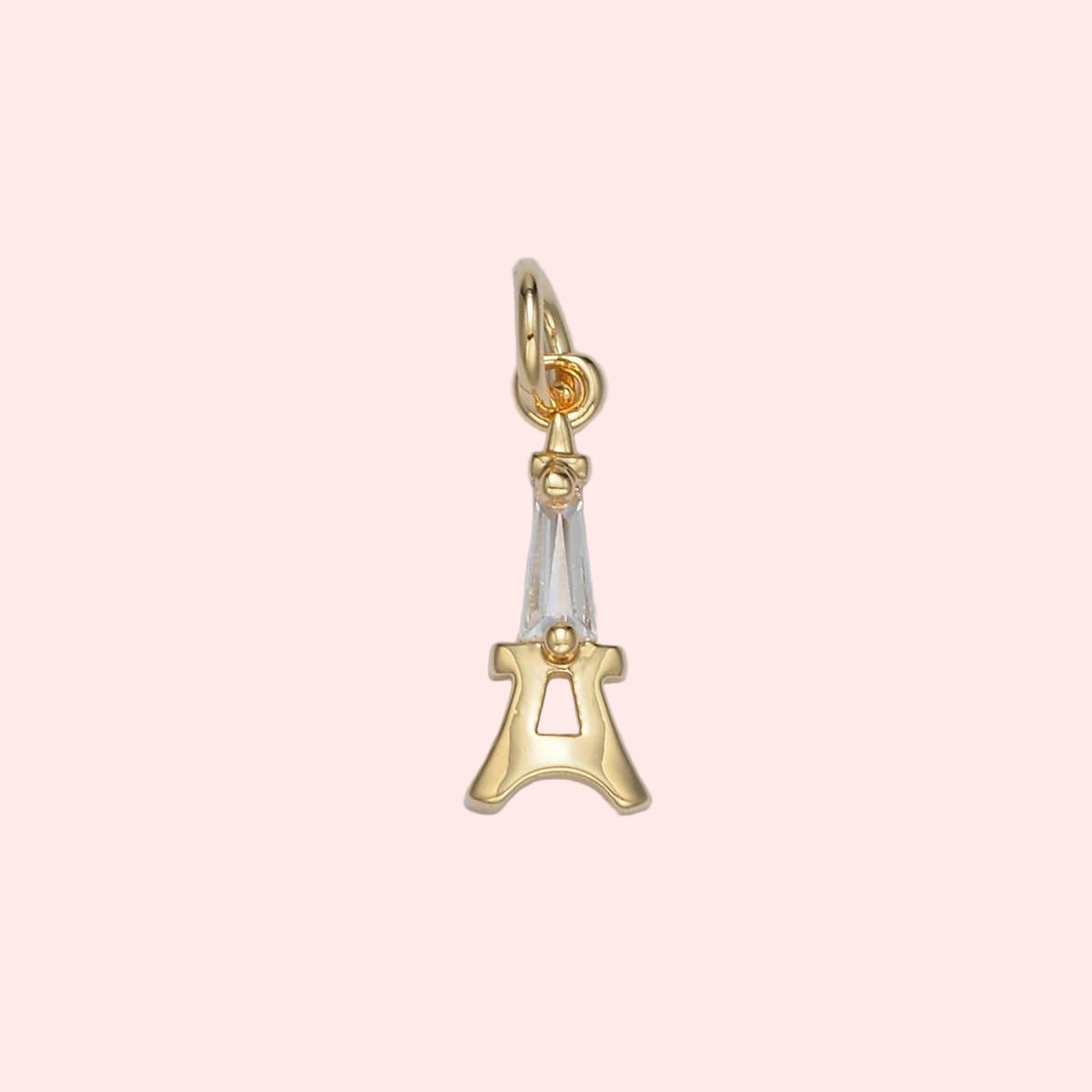 Parisian Spark Charm – Baguette CZ Eiffel Tower ✨🇫🇷