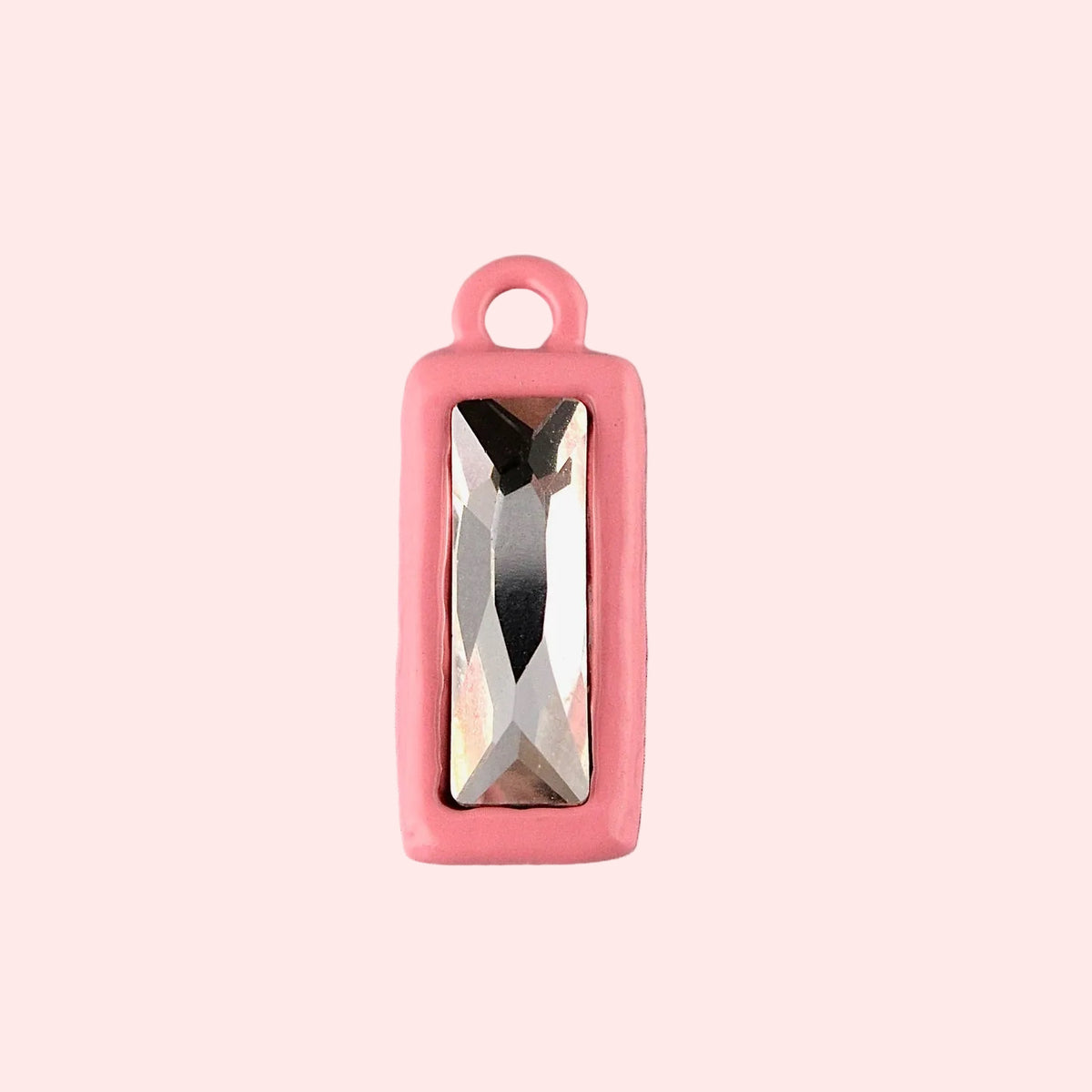 Big Gem Energy Charm - Coral
