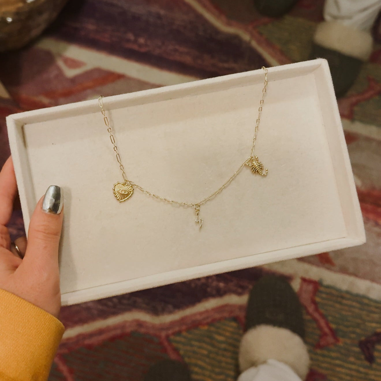 The Little Golden Scorpion Charm