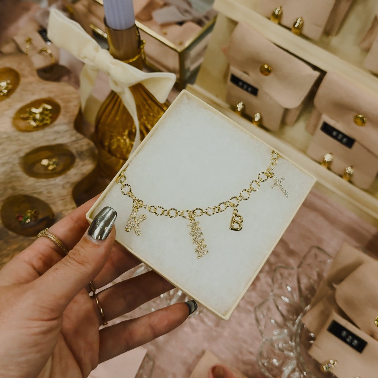 Micro Pave Mama Charm