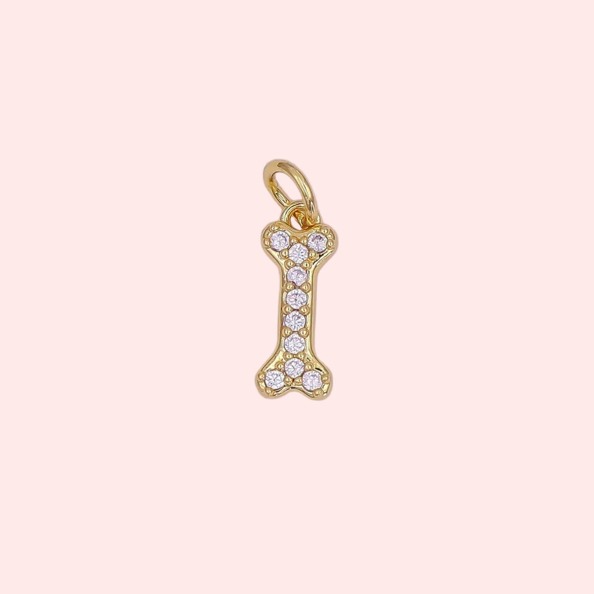 Pavé Pup Bone Charm
