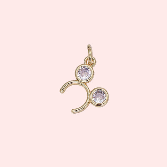 Golden Mouse Ear Charm