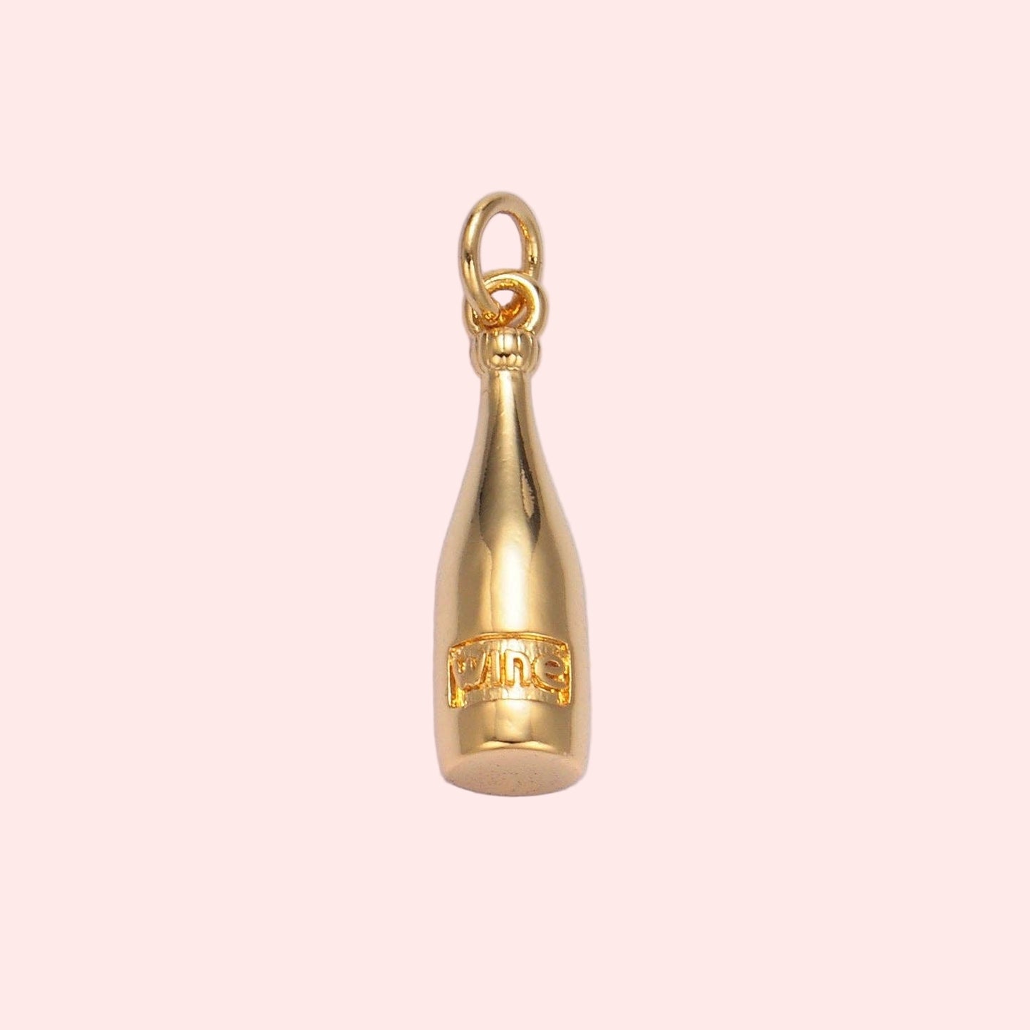 Pop the Bubbly Charm – Mini Gold Bottle 🍾✨