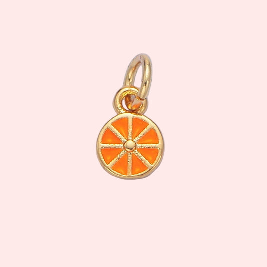 Citrus Spark Charm – Mini Orange Slice