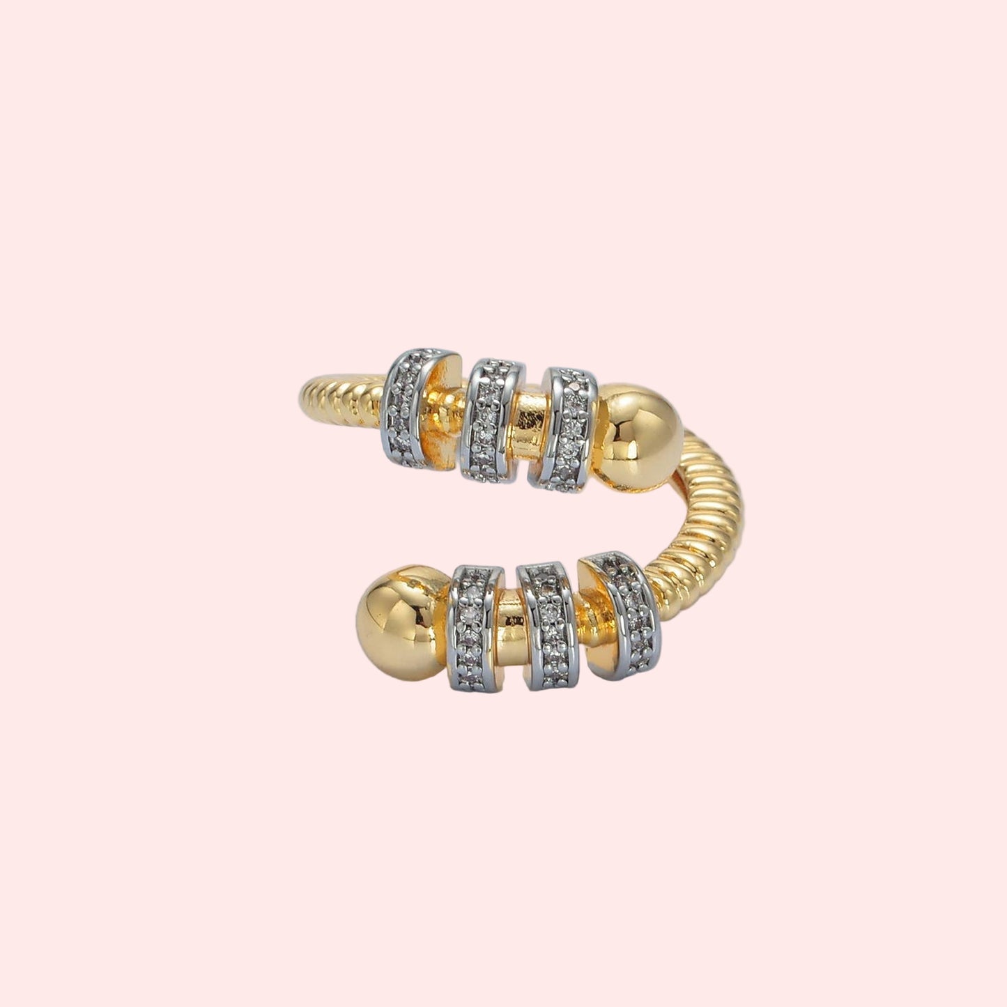 Twist of Fate Mixed Metal Ring