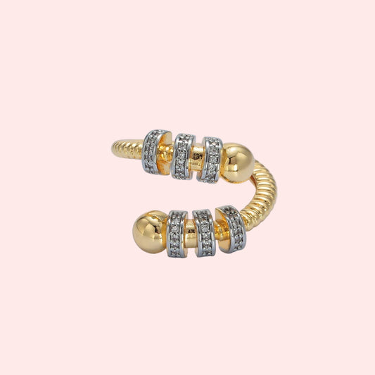 Twist of Fate Mixed Metal Ring