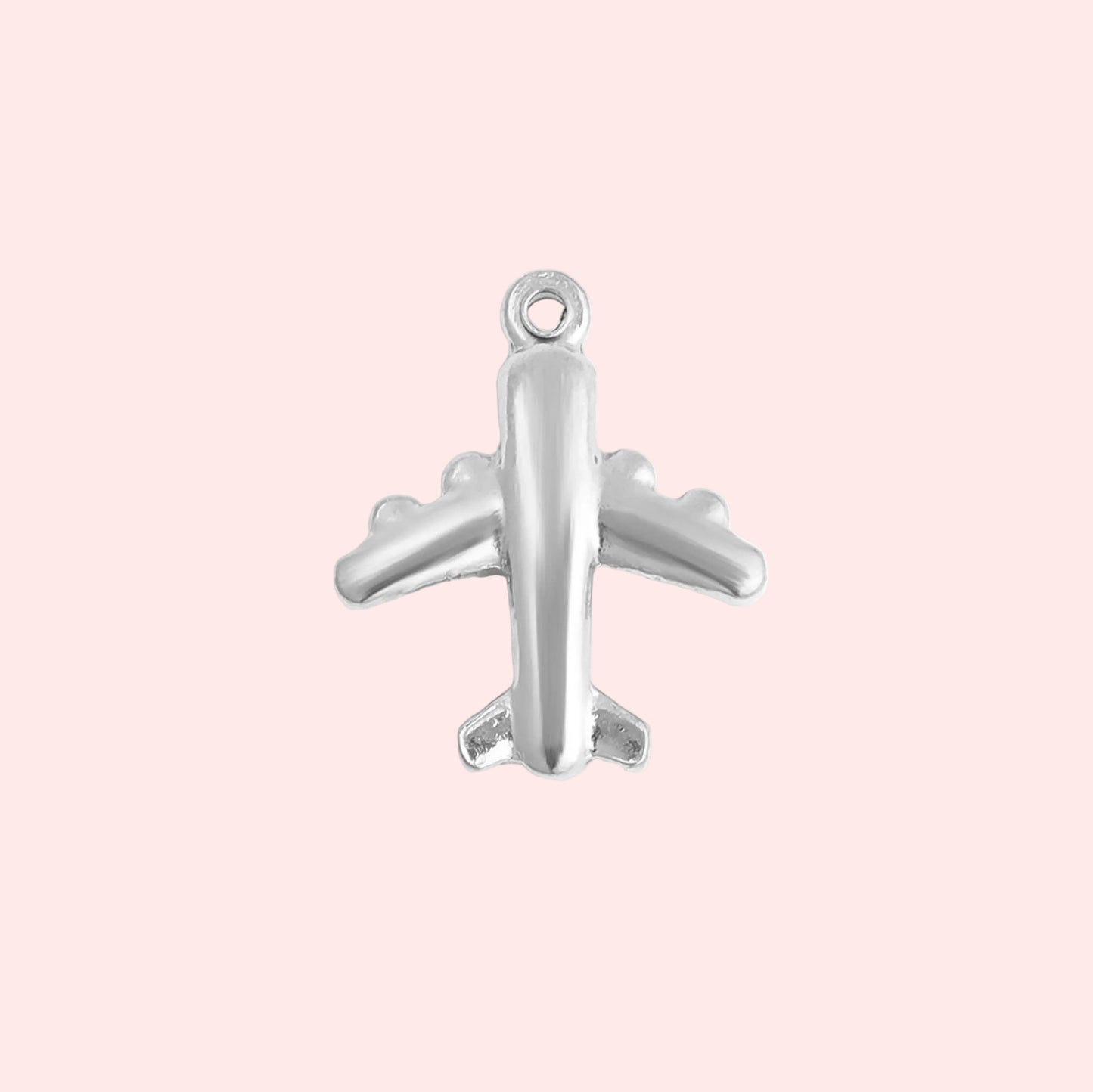 Silver Airplane Charm