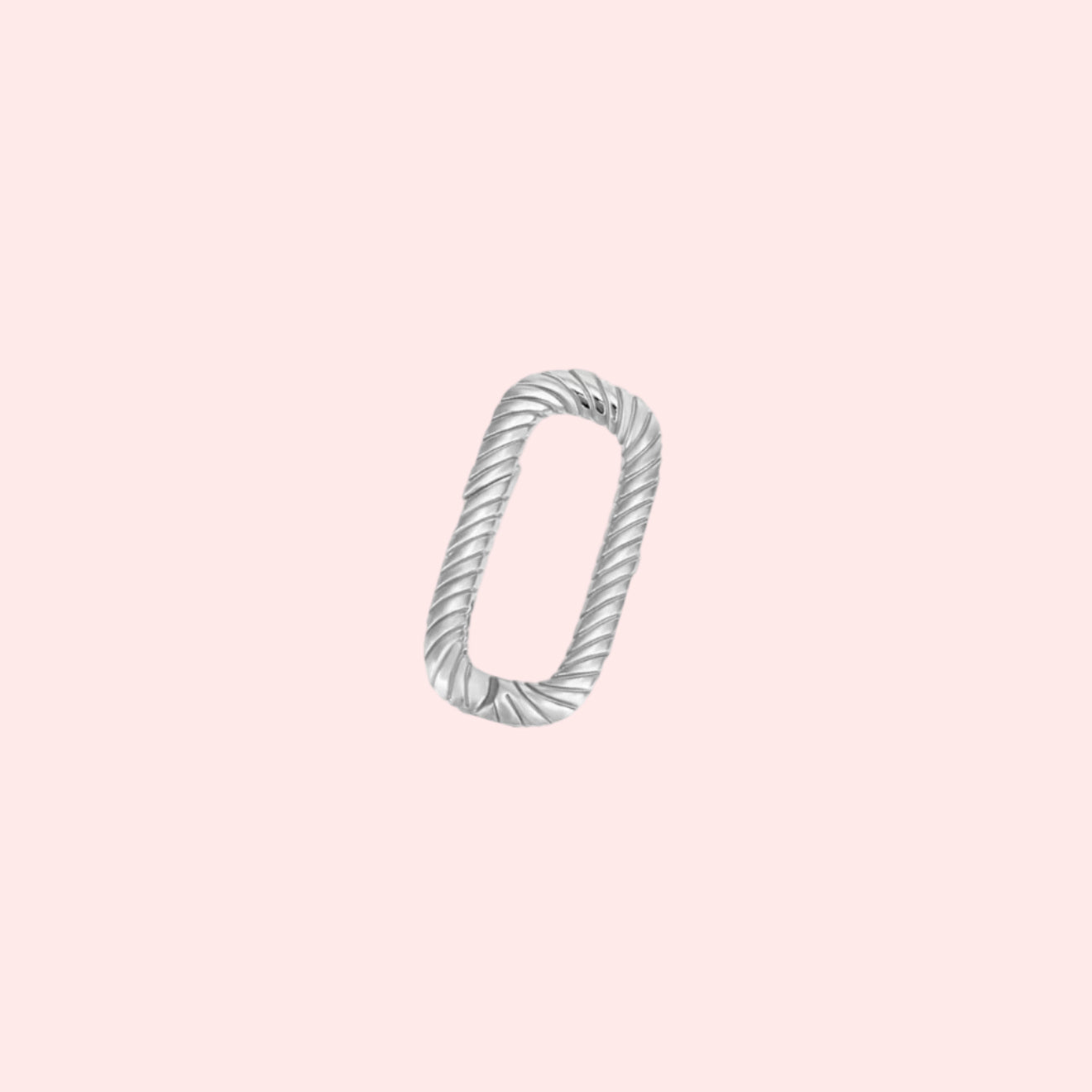 Twisted Connector Link - Silver