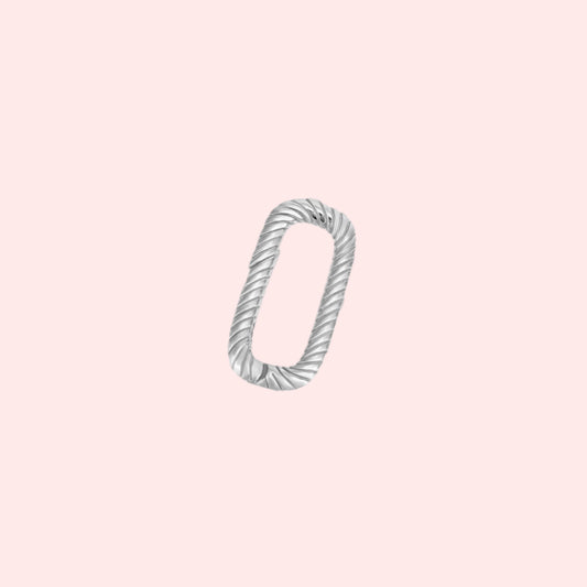 Twisted Connector Link - Silver