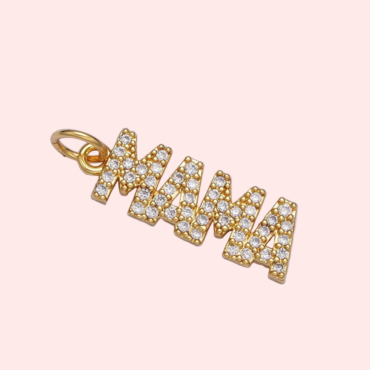 Micro Pave Mama Charm