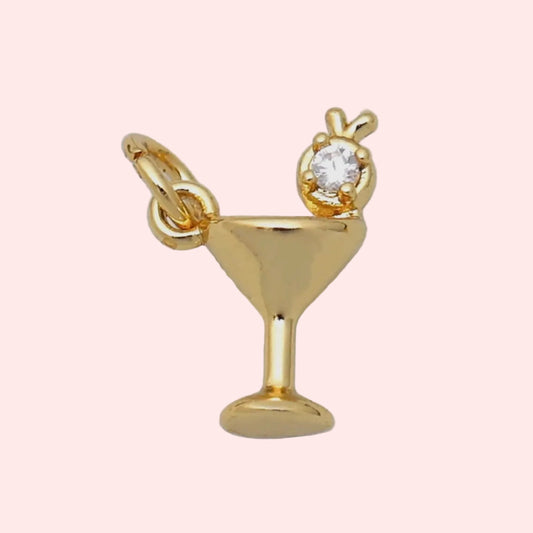 Martini Glass Charm