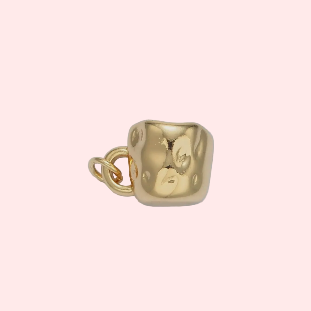 Hammered Coffee Mug Charm