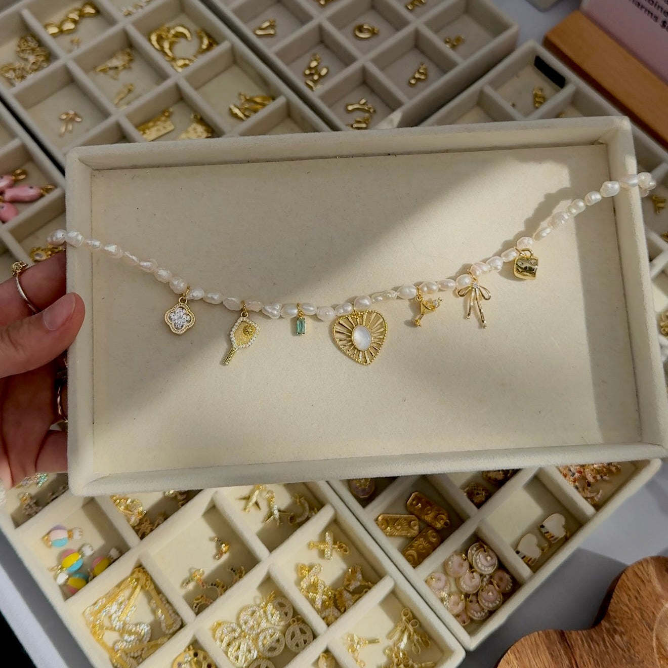 Hammered Coffee Mug Charm