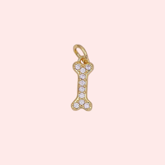 Pavé Pup Bone Charm
