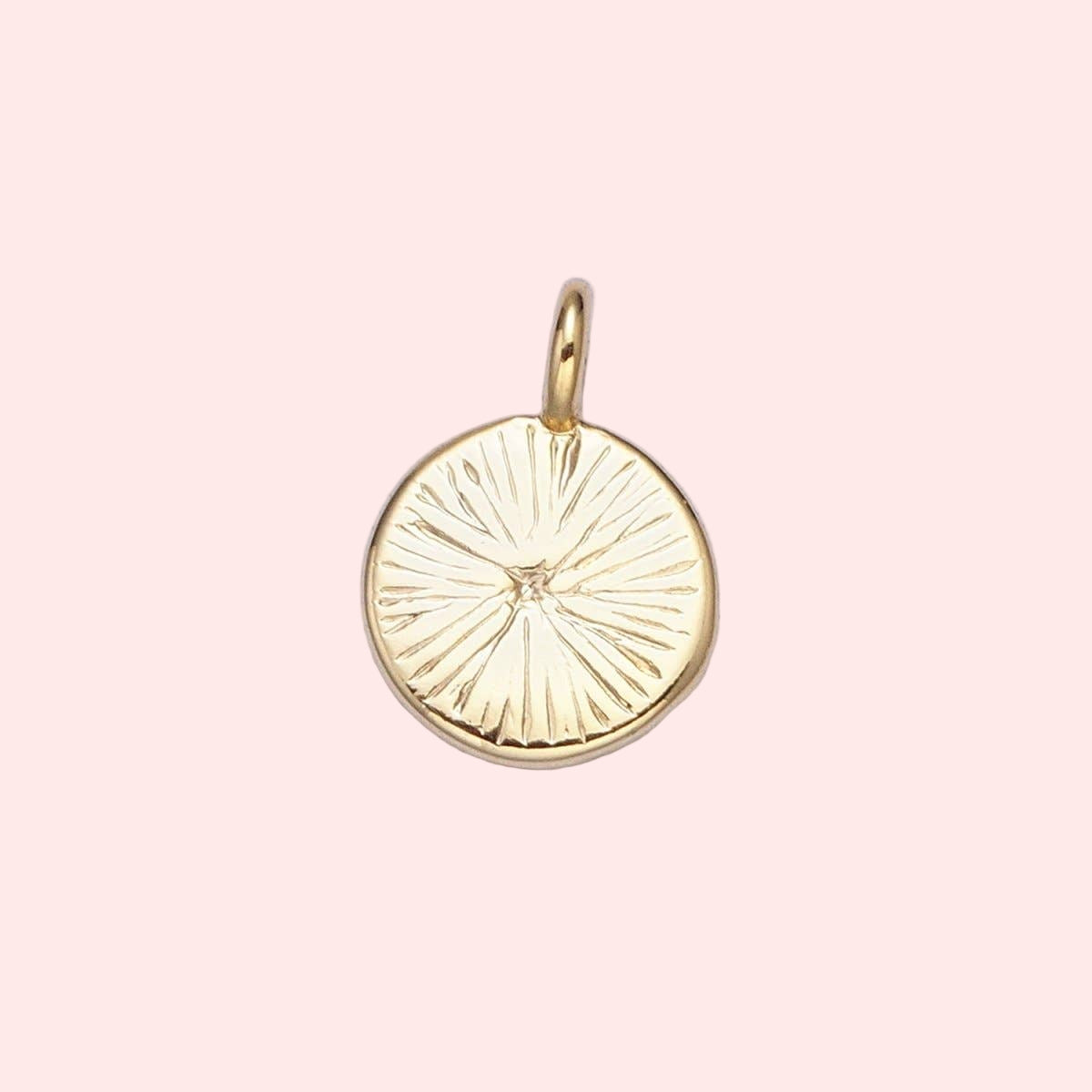 Good Vibes Only Charm – Mini Gold Smiley 😊✨